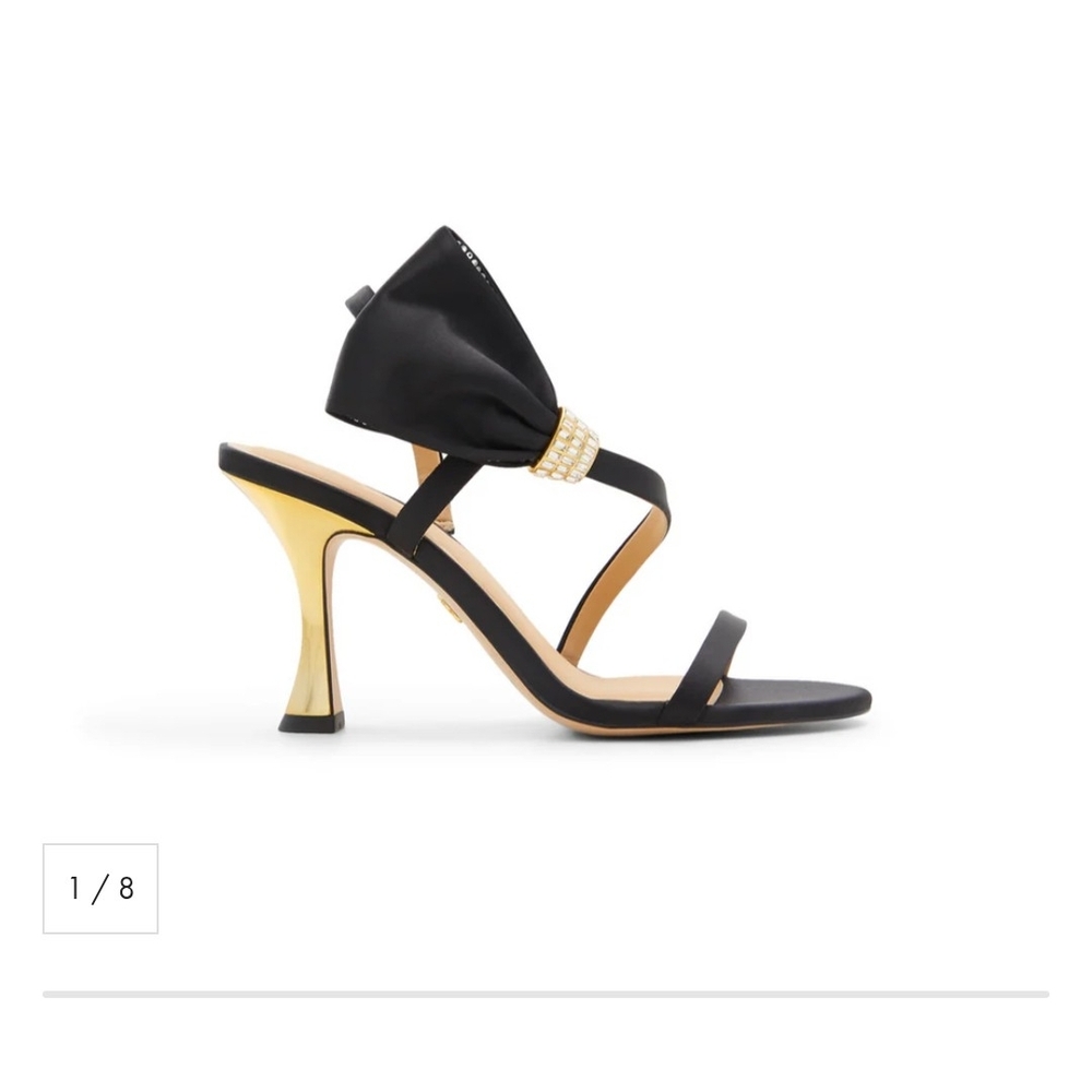 Ted Baker London Black and Gold Heels